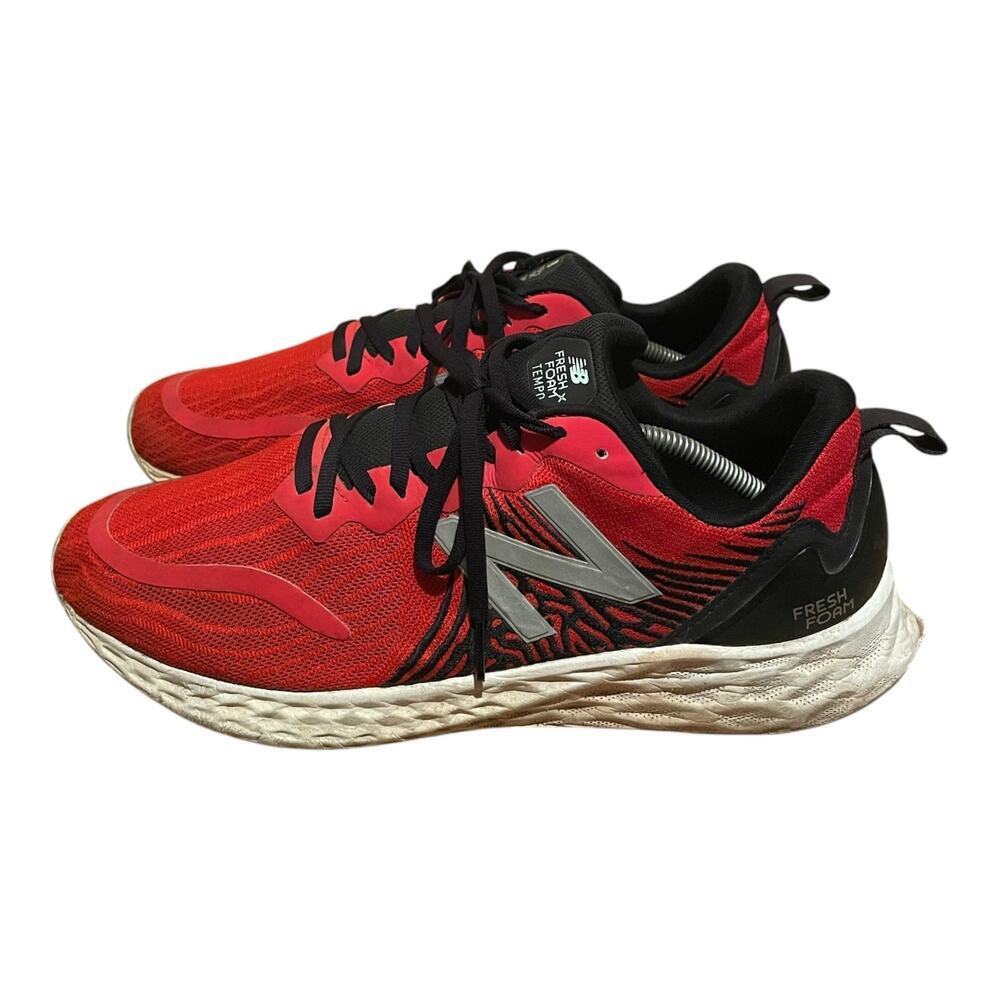 🔥 New Balance Fresh Foam Tempo Men’s Running Shoes Red Black Size 12 Athletic - Picture 2 of 9